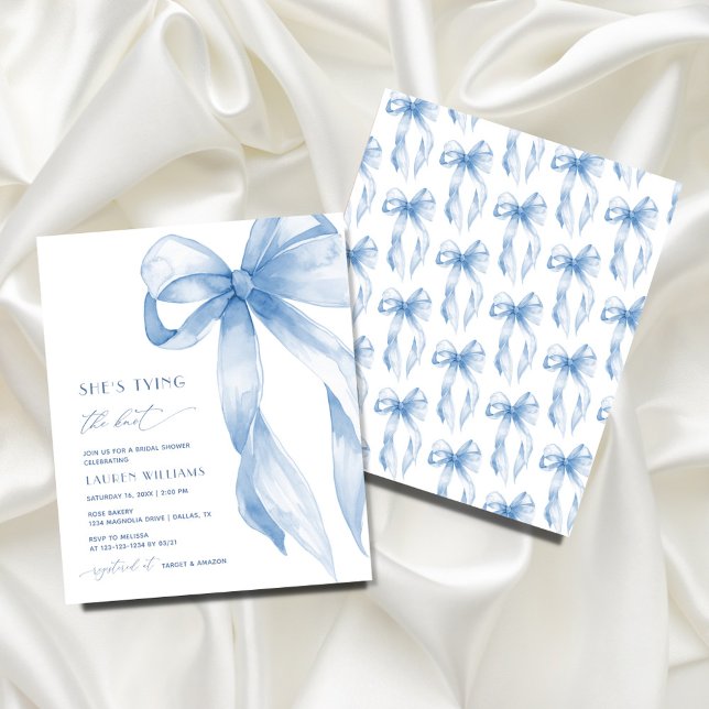 BUDGET Blue Bow Hon Gifter sig Möhippa (Skapare uppladdad)
