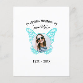 Budget Blue Butterfly | Fotominnesinbjudan