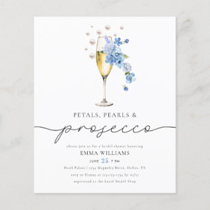 BUDGET Blue Petals Pearls & Prosecco Möhippa