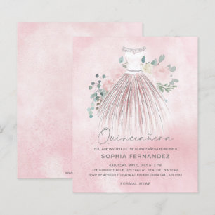 Budget Blush guld glitter Klänning Quinceañera Inb