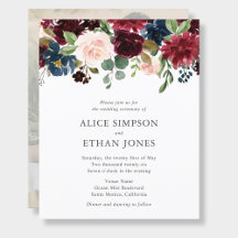 Budget Bohemian Garden QR Code Photo Wedding Flyer