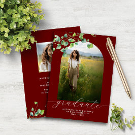 Budget Boho Arch Ivy, inbjudan till Red Studenten