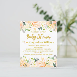 Budget Boho Baby Shower-inbjudan Kön Neutral