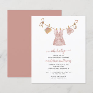BUDGET BOHO Barnkläders Girl Oh Baby Shower