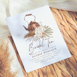 Budget Boho Blommig Pampasgräs Tea Bröllopsdusch