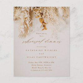 Budget Boho Blommig Rehearsal Middagsinbjudan