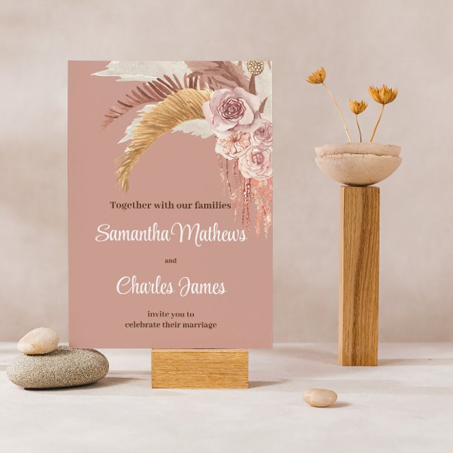 Budget Boho Blommigt Terracotta Photo Fall Wedding (Skapare uppladdad)