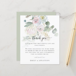 Budget Boho Blommigts Eucalyptus Bröllop Tack