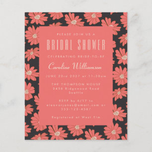 Budget Boho Botanical Black Red Möhippa