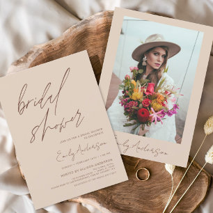 Budget Boho Bridal Shower-manus Minimalistisk