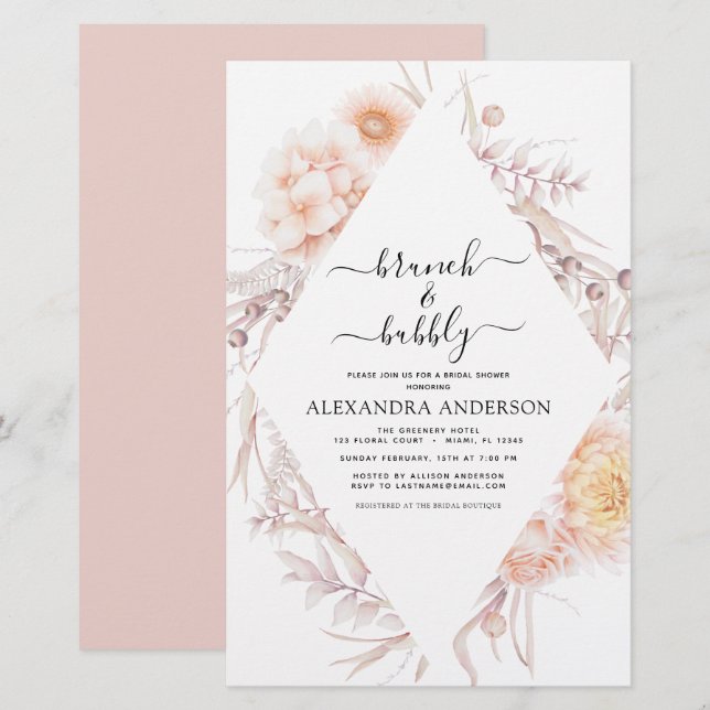 Budget Boho Brunch & Bubly Möhippa (Fram/baksida)