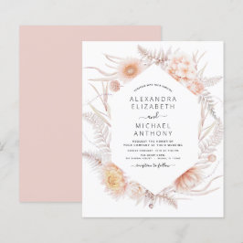 Budget Boho Chic Dusty Rosa Desert Bröllop