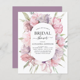 Budget Boho Dammig Rosa Lila Bröllopsdusch