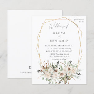 Budget Boho Eucalyptus & Beige Blommigt Bröllop 2
