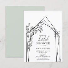 Budget Boho Flowers Geometric Möhippa Invita