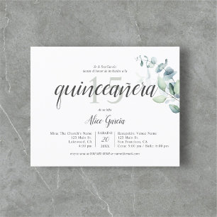 Budget Boho Greenery Eucalyptus Quinceanera