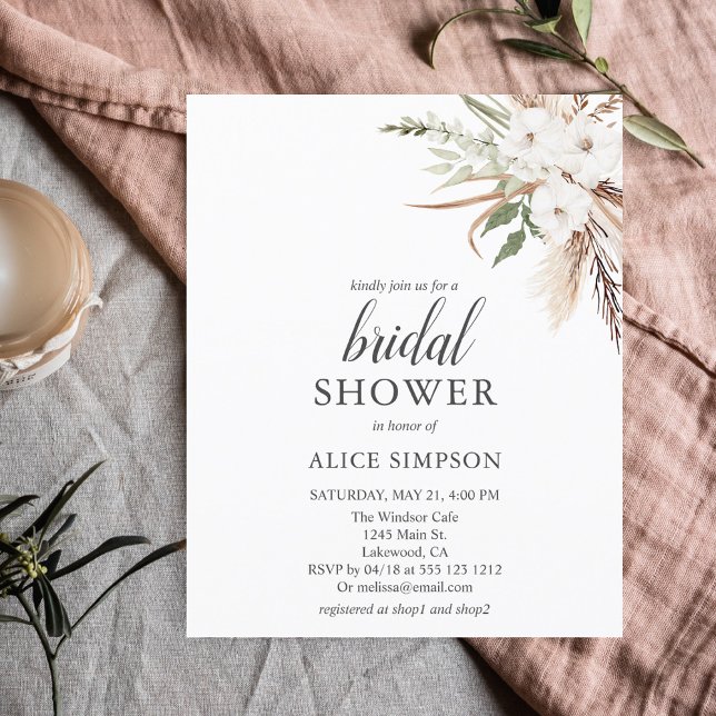 Budget Boho Greenery Pampa Grass Möhippa (Skapare uppladdad)