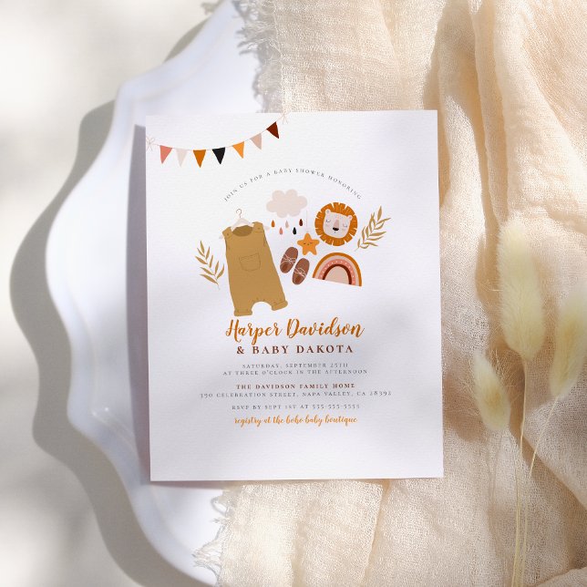 Budget Boho Kläder & Regnbåge Pojke Baby Shower (Skapare uppladdad)