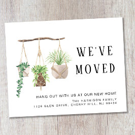 Budget Boho New House Plants Flytta Notice