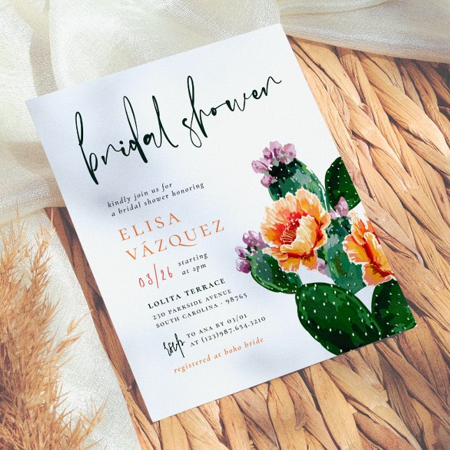 Budget Boho Ökenkaktus & Blommor Bröllopsdusch (Skapare uppladdad)