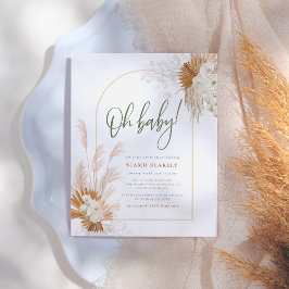 Budget Boho Pampas Gender Neutral Baby Shower