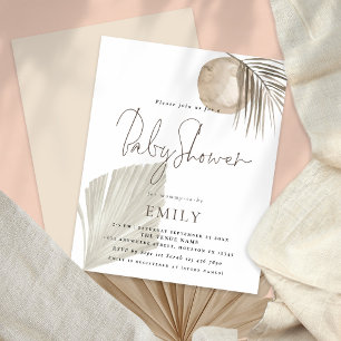 Budget Boho Pampas Grass Girl eller Boy Baby Showe