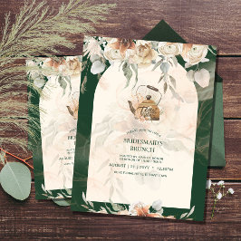 BUDGET Boho Pampas Grass TEA PARTY Möhippa Lunch Flygblad