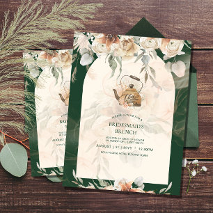BUDGET Boho Pampas Grass TEA PARTY Möhippa Lunch Flygblad