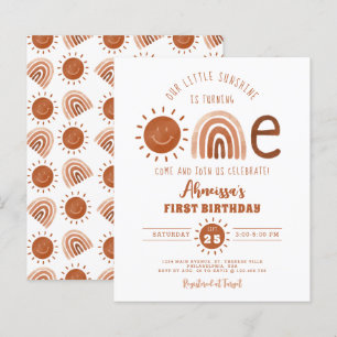Budget Boho Regnbåge Liten Solsken Första Födelsed