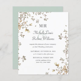 BUDGET Boho Rustic löv Garden bröllop