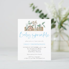 Budget Boho Shelf Leksak Boy Baby Sprinkle Inbjuda