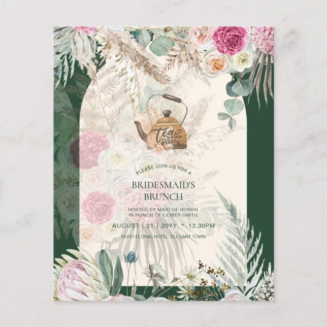 BUDGET Boho TEA PARTY Pampas Grass Möhippa (Framsida)