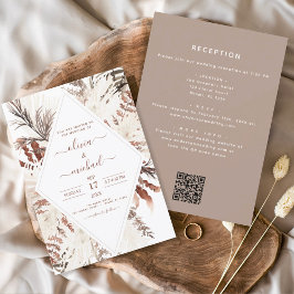 Budget Boho Terracotta alla i en QR-kod Bröllop