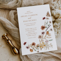 Budget Boho WildblomBlommigt Butterfly Bröllop