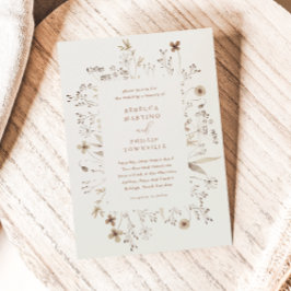 Budget Boho Wildblomma Bröllop
