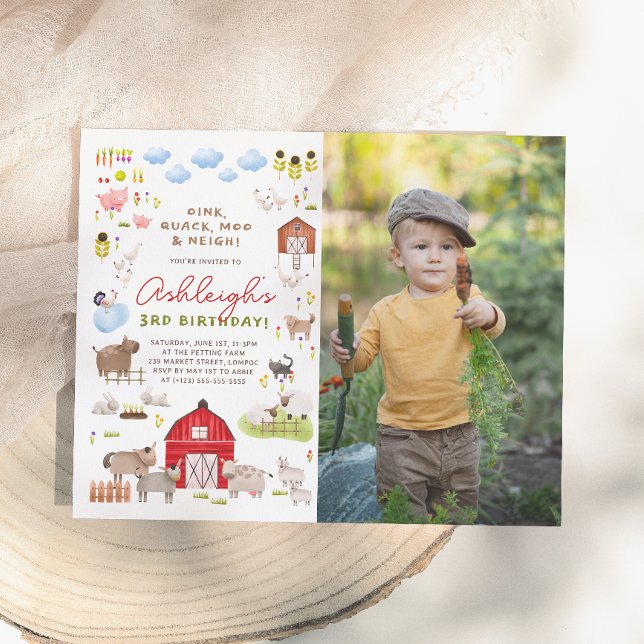 Budget Bondgårdsdjur Bash Foto Födelsedagsfest (Skapare uppladdad)