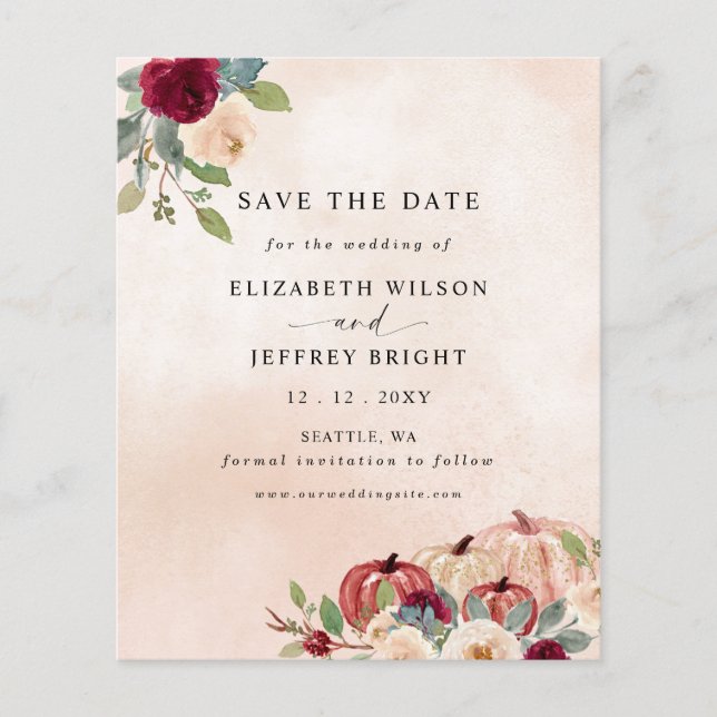 Budget Bords Pumpa Land Fall Spara Datum (Framsida)