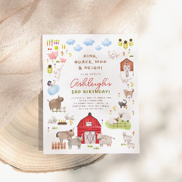 Budget Boskap Barnyard Födelsedagsfest