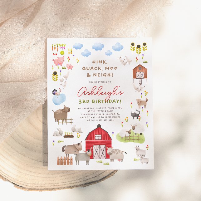Budget Boskap Barnyard Födelsedagsfest (Skapare uppladdad)