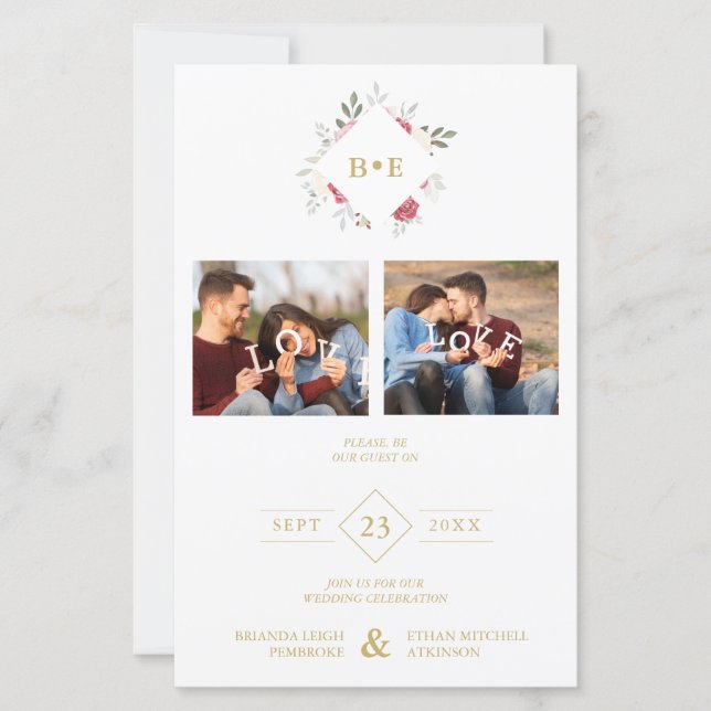 Budget Botanical Initials Floral Anagram 2 Photos (Framsida)