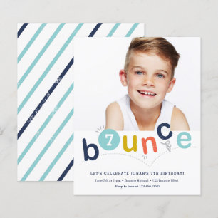 Budget Bounce Barnkalas Inbjudan