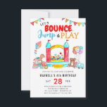 Budget Bounge Jump Play Kids Trampoline Birthday Anteckningskort<br><div class="desc">Budget Bounge Bump House Castle Play Kids Leksak Banner Flaggor Balloon Trampoline Park Birthday</div>