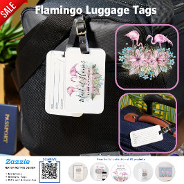 BUDGET Bridesmaid Brudens sida ger FLAMINGOS Bagagebricka