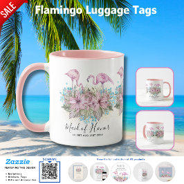 BUDGET Bridesmaid Brudens sida ger FLAMINGOS Mugg