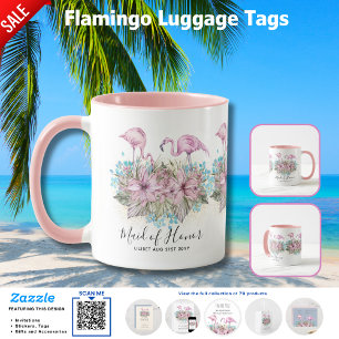 BUDGET Bridesmaid Brudens sida ger FLAMINGOS Mugg