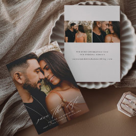 Budget Bröllop Foto Spara Datum Manus Flygblad