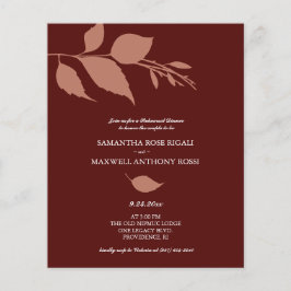 Budget Bröllop - inbjudan till sommarmiddag på mån Flygblad