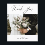 BUDGET Bröllop Photo - tack för din kortfälla<br><div class="desc">Den här tidslinjen,  den romantiska designen har ett modernt skript parat med fet text. Kontakta mig om du behöver hjälp med den här designen.</div>