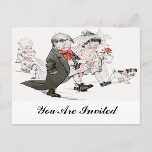 budget- bröllopinbjudan inbjudan vykort