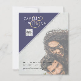 Budget Bröllopsinbjudan Foto Blandade Färger